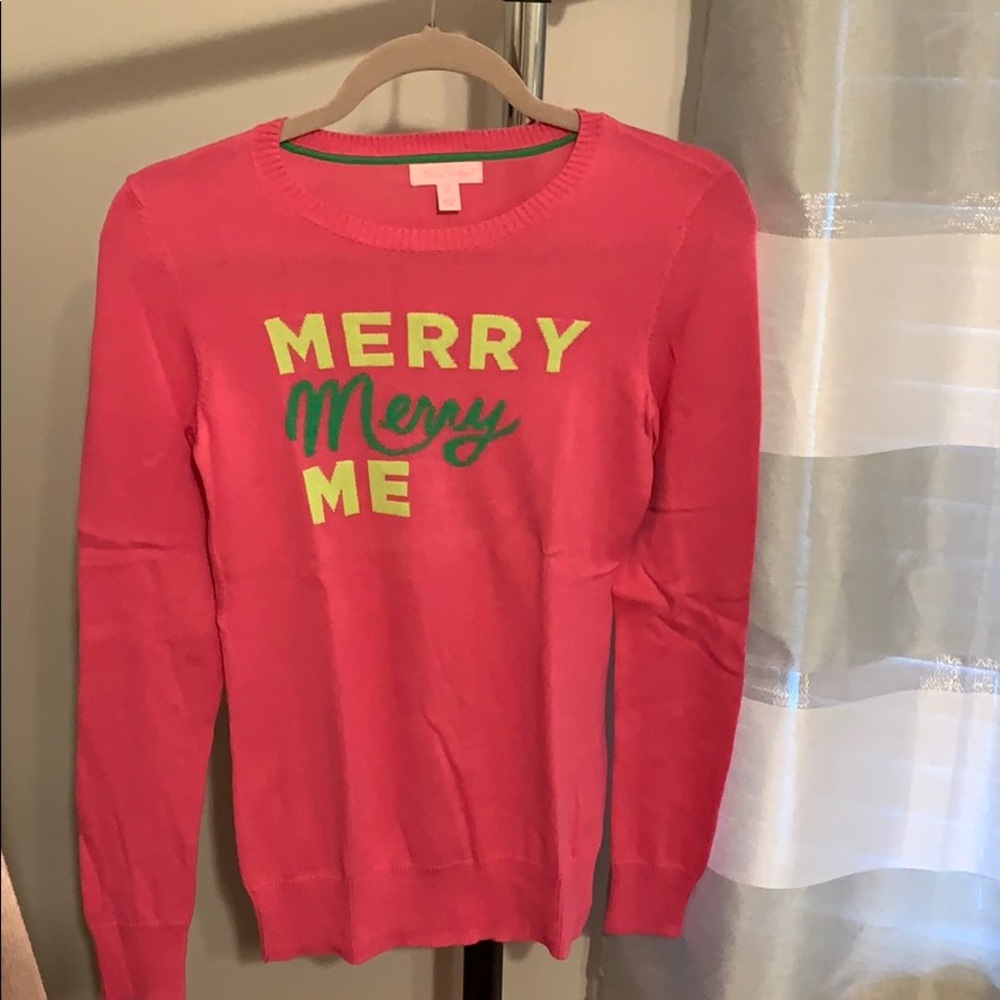 Lilly Pulitzer Pink & Green Sweater